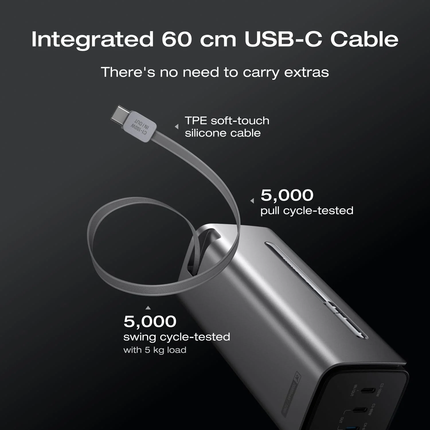 EcoFlow RAPID Pro Power Bank(20,000mAh, 230W, 100W Built-in Cable) - Image 5