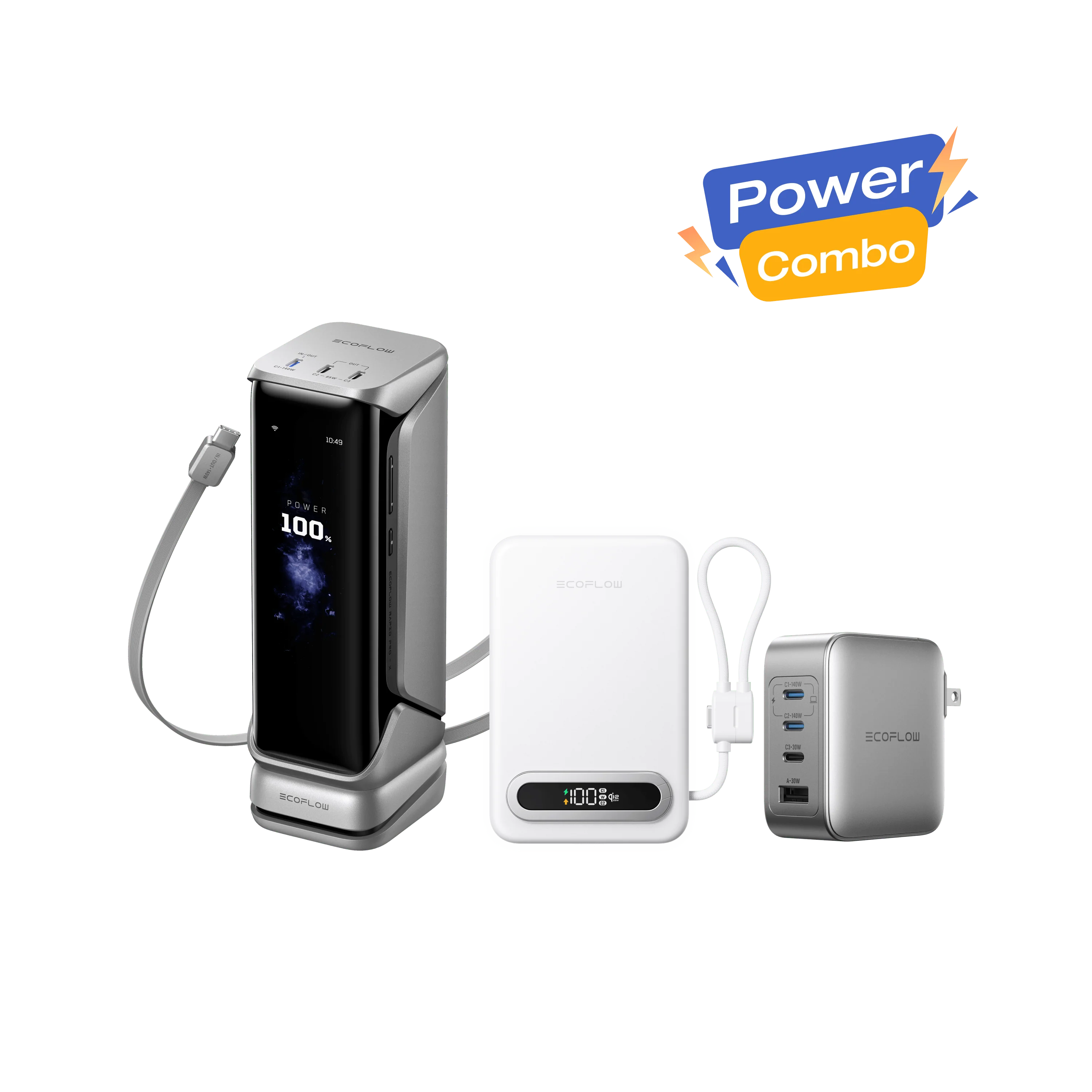 EcoFlow RAPID Pro Power Bank + RAPID Mag Qi2.2 Power Bank + 140W Charger - Image 2