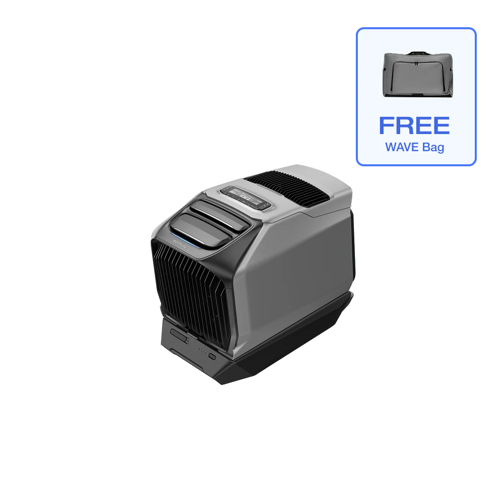 EcoFlow WAVE 3 Portable Air Conditioner + Add-on Battery + Free WAVE series bag- Flash Sale